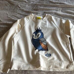 Chic Cream Top with Owl Design